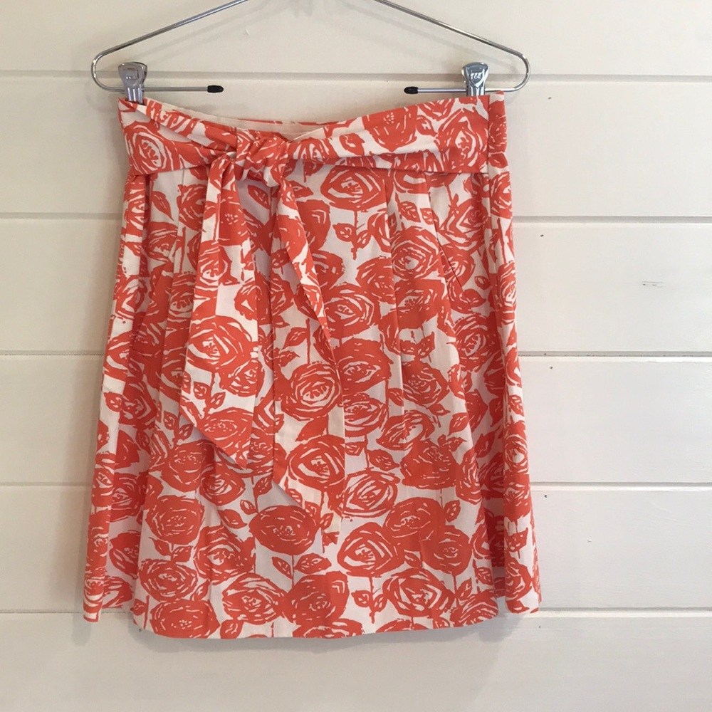 JCrew Tie front skirt